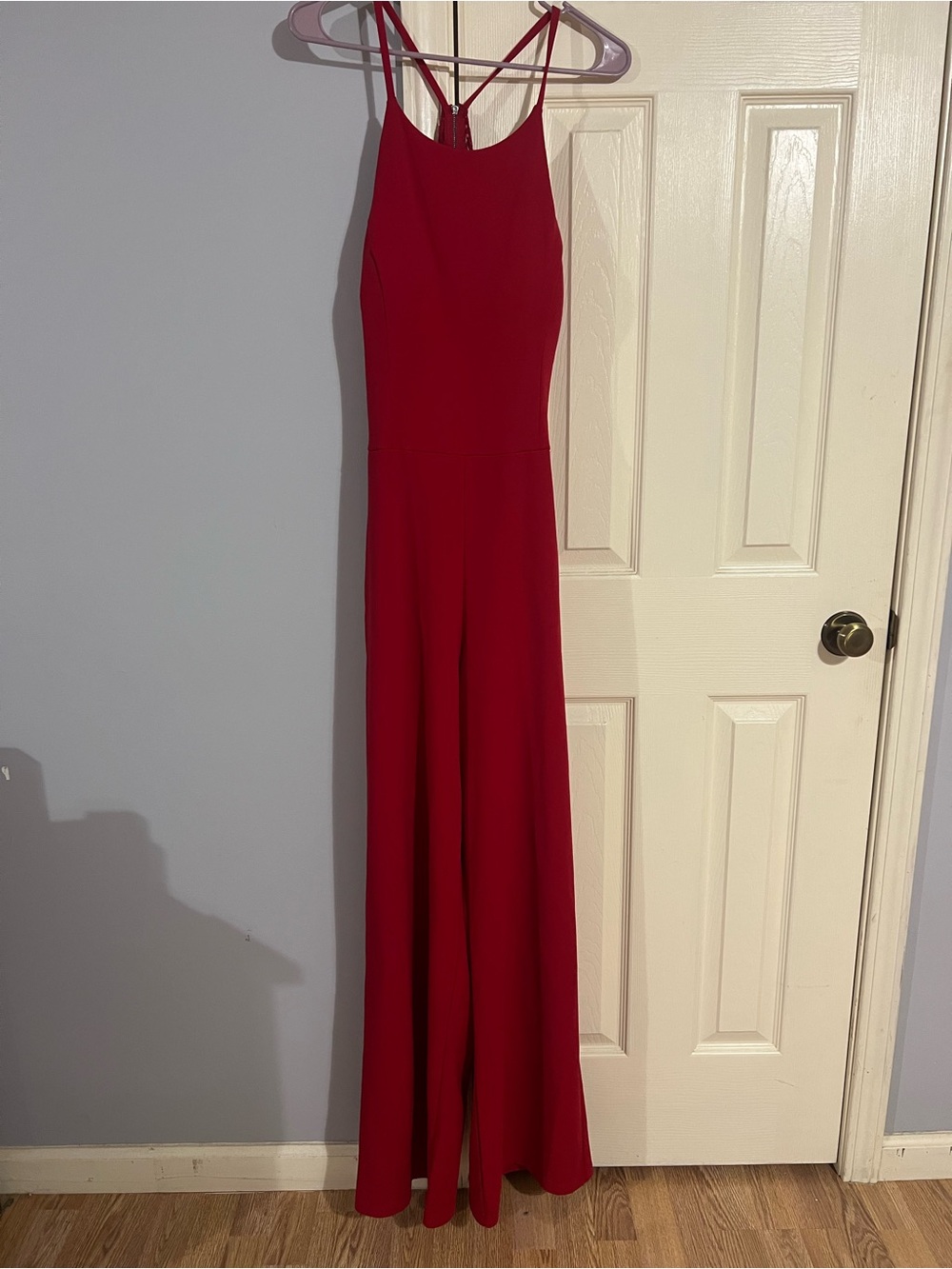 Speechless Red Strappy Maxi jumpsuit